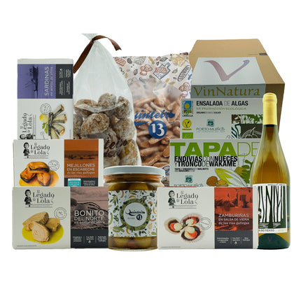 Caja de Regalo Gourmet con Vino