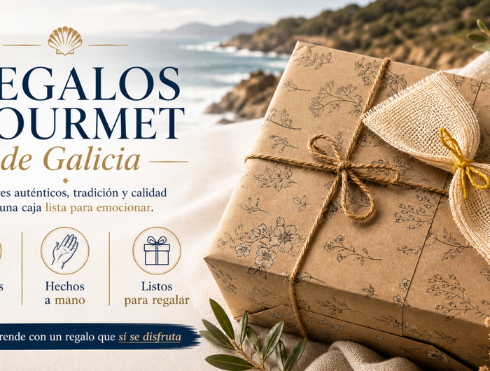 Banner Regalos Gourmet de Galicia. Sabores auténticos, tradición y calidad en una caja lista para emocionar
