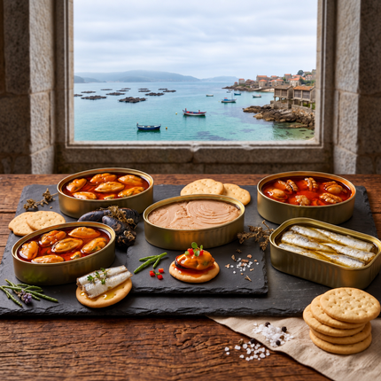 Pack Batea de VinNatura con doble ración de mejillones en escabeche, elaborado con DOP Mejillón de Galicia