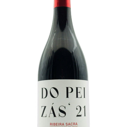 Botella de vino de agricultura regenerativa, Do Peizas.