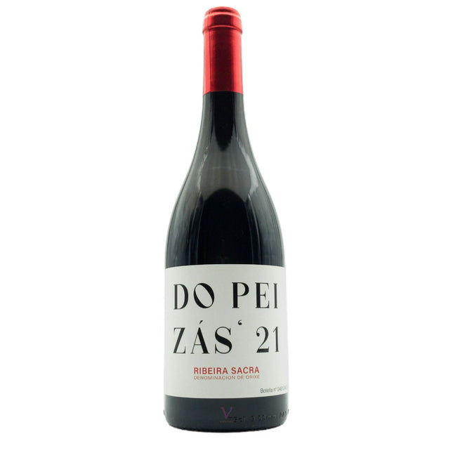 Botella de vino de agricultura regenerativa, Do Peizas.