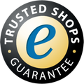 Icono de Garantía de Trusted Shops, es el icono redondo Típico con la e en el centro.