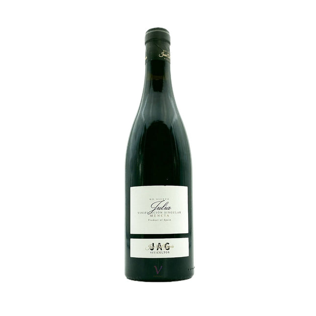 Botella de vino orgánico de Mencía, Julia Vinificación Singular.