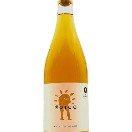 Botella de vino natural macerado con pieles, Roico