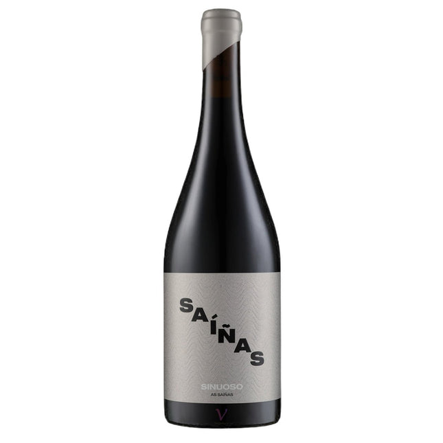 Botella de vino orgánico Saiñas Sinuoso.