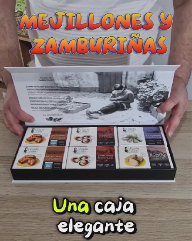 Caja imantada con conservas Gallegas de las Rías Baixas