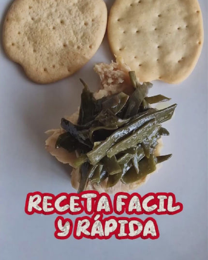 Receta de bonito del Norte y algas ecológicas de Galicia