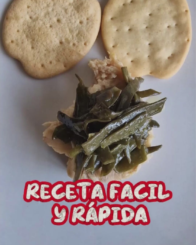Receta de bonito del Norte y algas ecológicas de Galicia